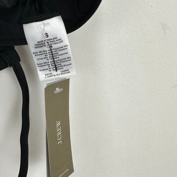 J.Crew Bikini Swimsuit Classic Sculpt Mira Hallie High Waist Set Black Small NWT - Picture 10 of 16